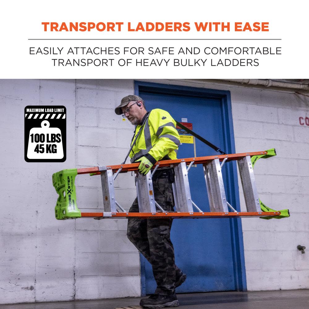 Ergodyne Arsenal 5300 Ladder Shoulder Lifting Strap & Carrying Handle Black - Ascmtools