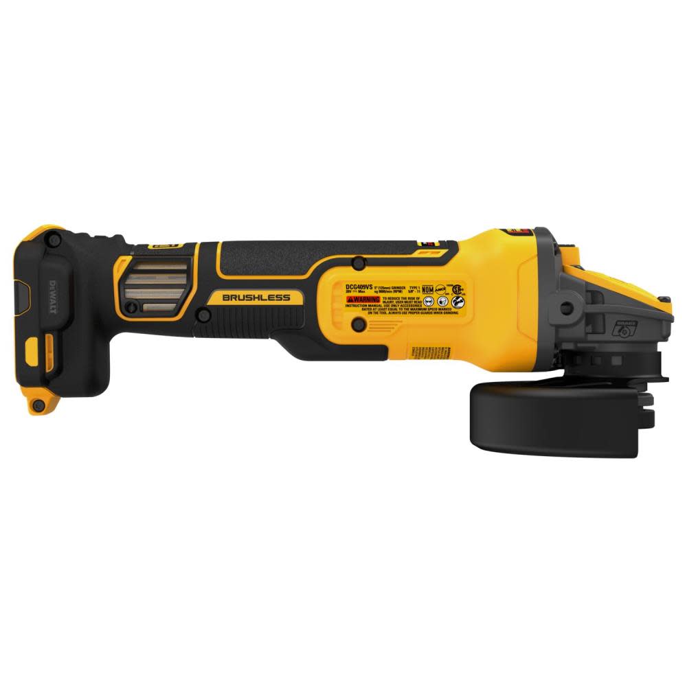 DEWALT 4.5″-5″ 20V MAX Grinder Variable Speed with FLEXVOLT ADVANTAGE Bare Tool - Ascmtools