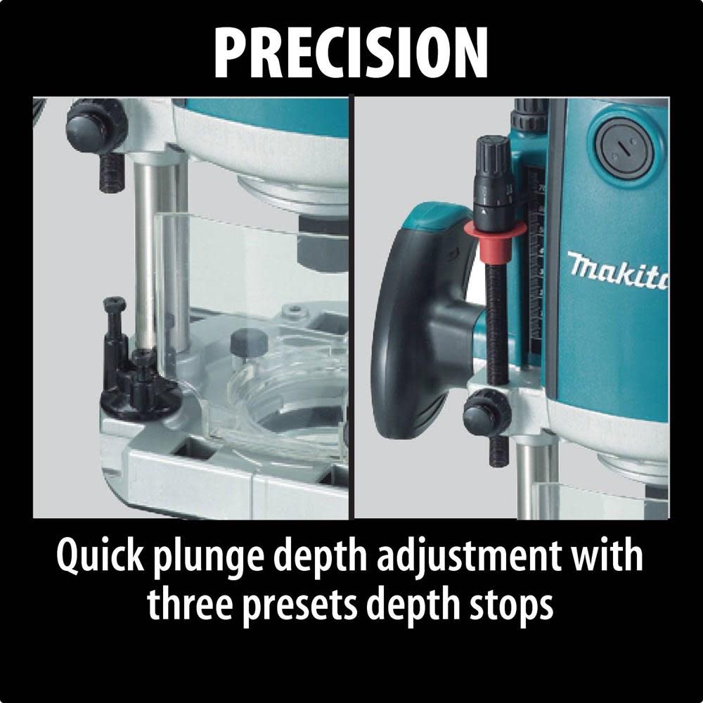 Makita 3-1/4 HP Plunge Router - Ascmtools