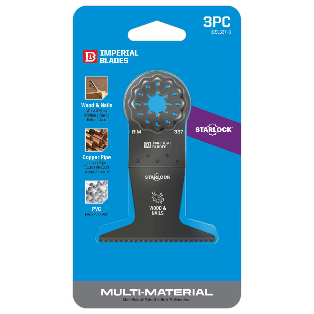 Imperial Blades IBSL337-3 Starlock 2-1/2″ Standard Wood & Nails Blade 3PC - Ascmtools