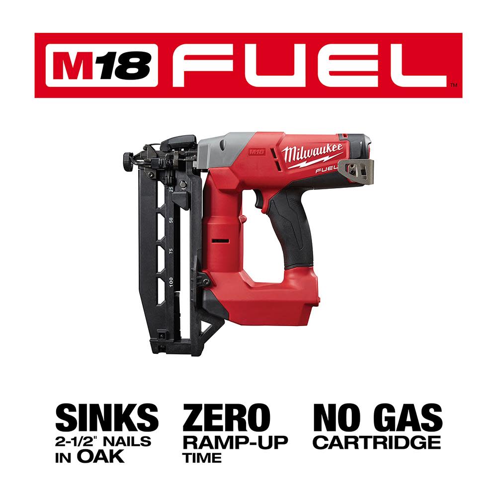 Milwaukee M18 FUEL 16 Gauge Straight Finish Nailer - Ascmtools