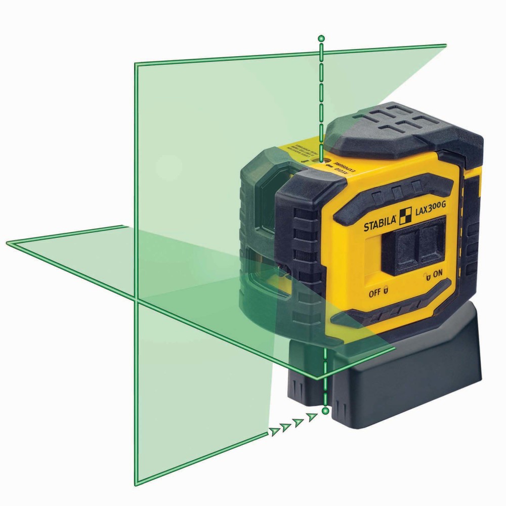 Stabila LAX 300 Green Laser Level Tool Set - Ascmtools