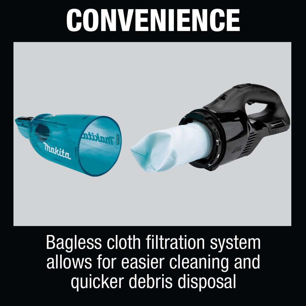 Makita 18V LXT Vacuum Trigger with Lock Bare Tool - Ascmtools