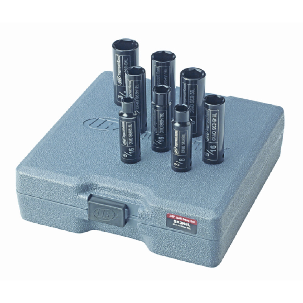 Ingersoll Rand 3/8″ Drive SAE Deep Socket Set - Ascmtools