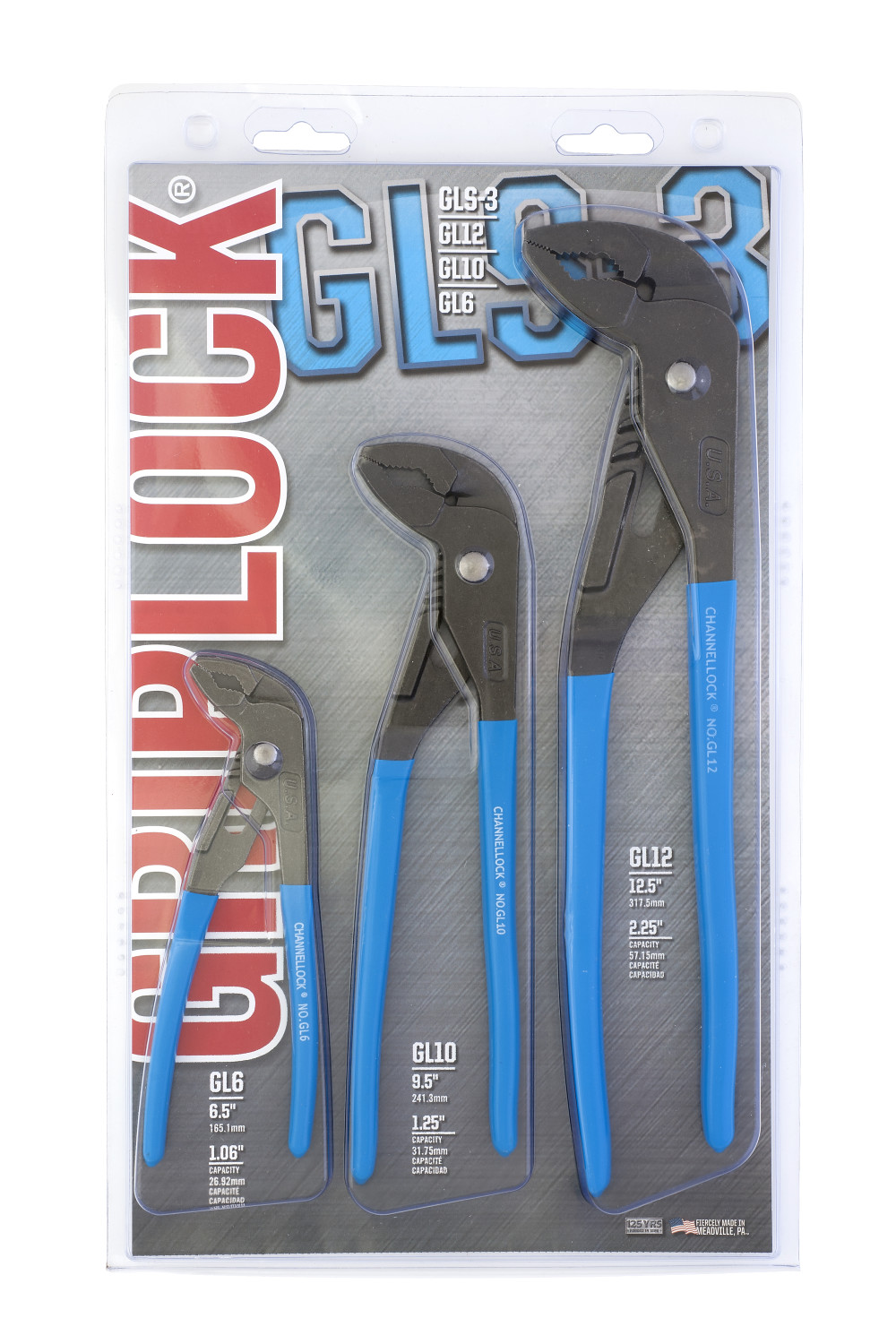 Channellock Tongue & Groove Plier Set 3pc - Ascmtools