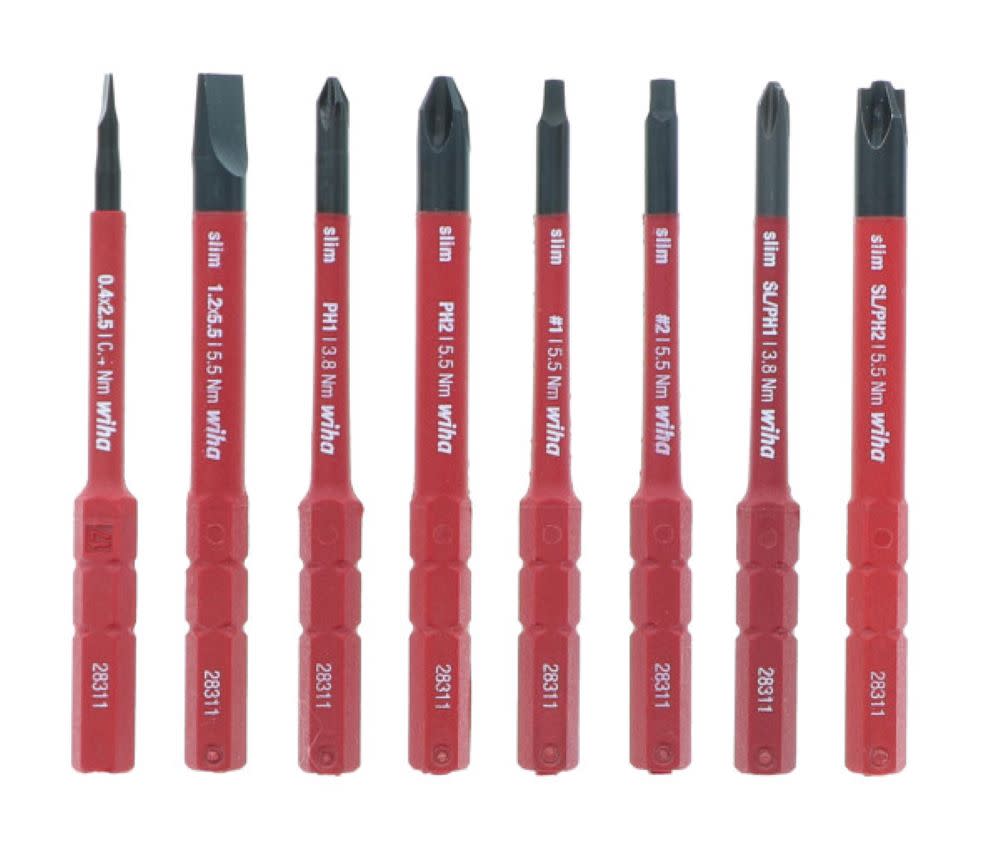 Wiha Insulated Handles SlimLine Blade Set 11pc - Ascmtools