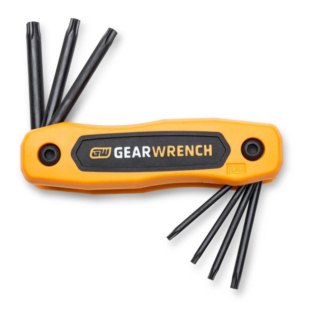 GEARWRENCH Tamper Proof Torx Folding Hex Key Set 8pc - Ascmtools