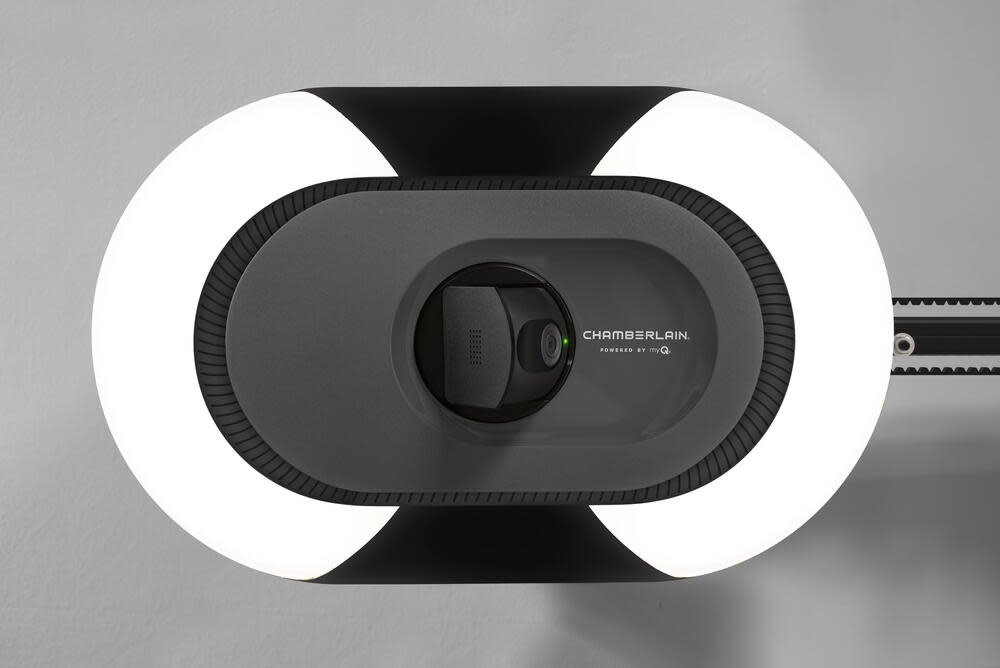 Chamberlain 1 1/4 HP Camera LED Wi Fi Belt Drive Opener with Battery Backup - Ascmtools