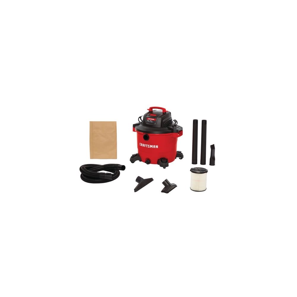 Craftsman Wet/Dry Vacuum 16 Gallon Corded 120V 6.5HP Peak - Ascmtools
