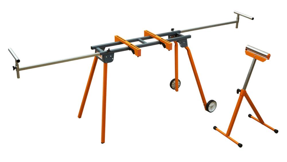 Bora Portamate Miter Saw Stand with Pedestal Roller - Ascmtools