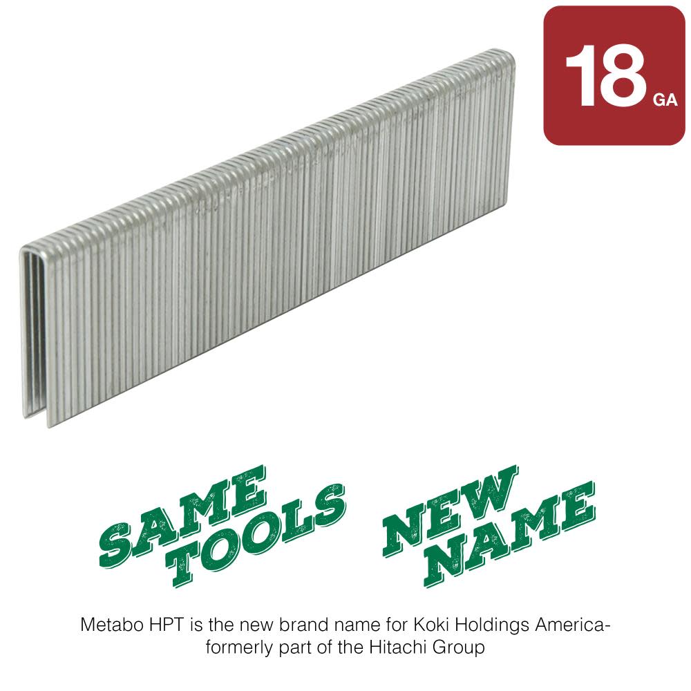 Metabo HPT Narrow Crown Staples 1 1/4″ x 1/4″ 18 Gauge - Ascmtools