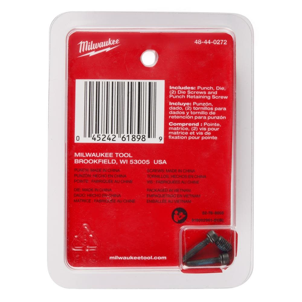 Milwaukee M12 FUEL 16 Ga Nibbler Punch & Die Set - Ascmtools