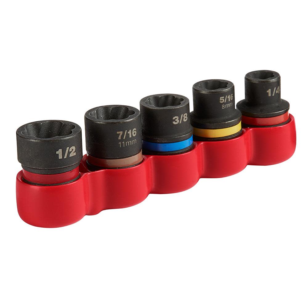 Milwaukee 6-Piece SHOCKWAVE Impact Extractor Set - Ascmtools
