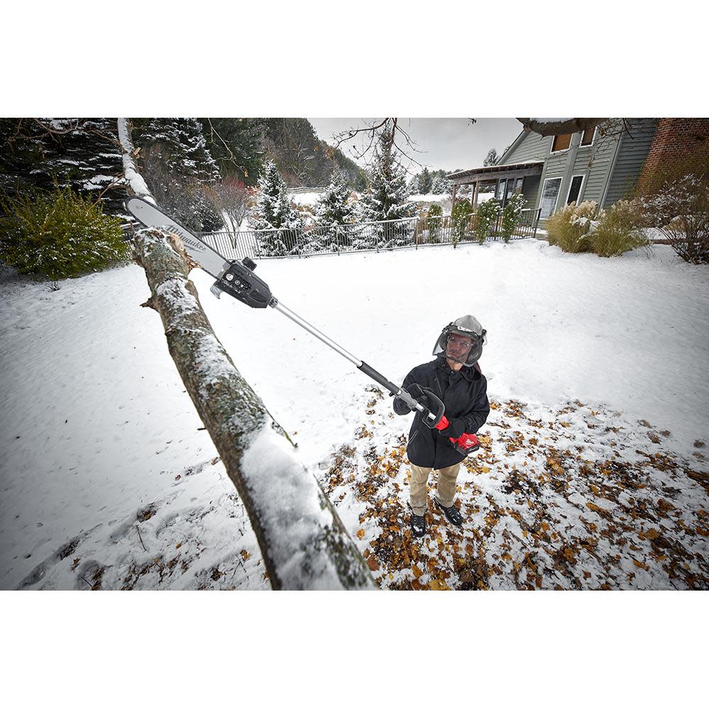 Milwaukee M18 FUEL QUIK-LOK 10″ Pole Saw Kit & Brush Cutter Attachment Bundle - Ascmtools