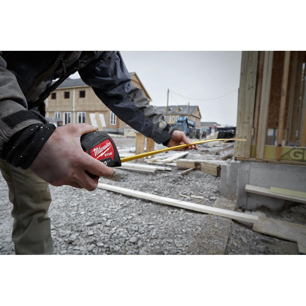 Milwaukee 25ft Gen II STUD Tape Measure - Ascmtools