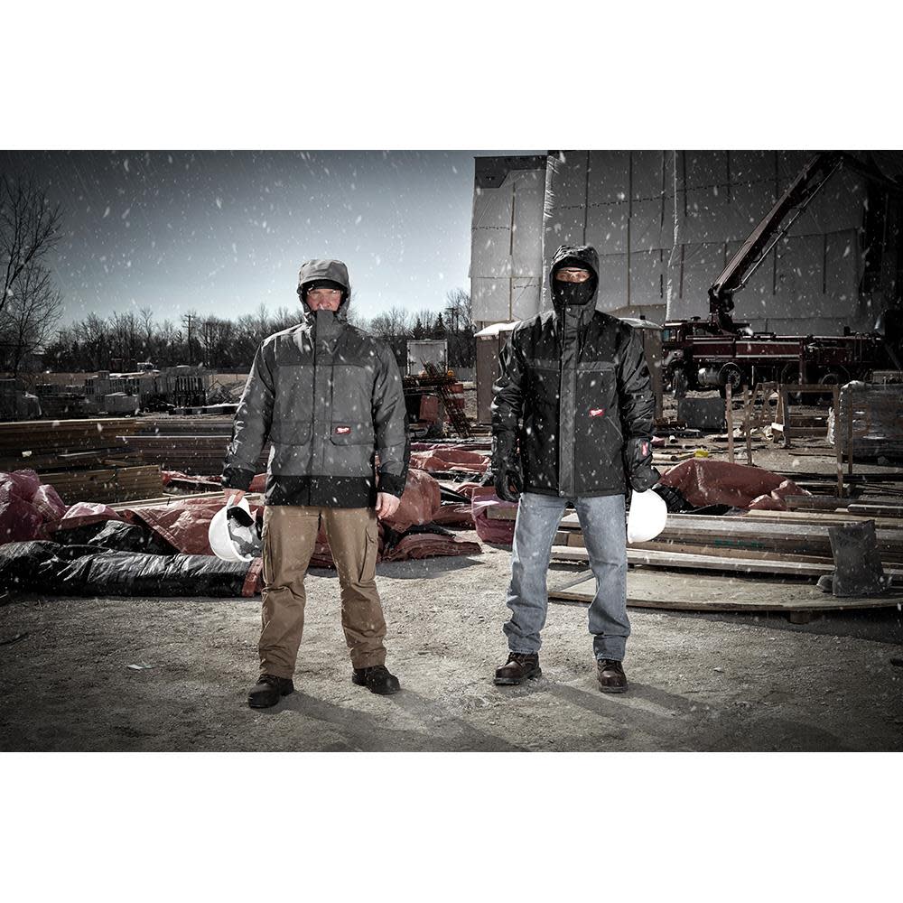 Milwaukee M12 Heated AXIS Layering System with HYDROBREAK Rainshell Kit Large Gray - Ascmtools