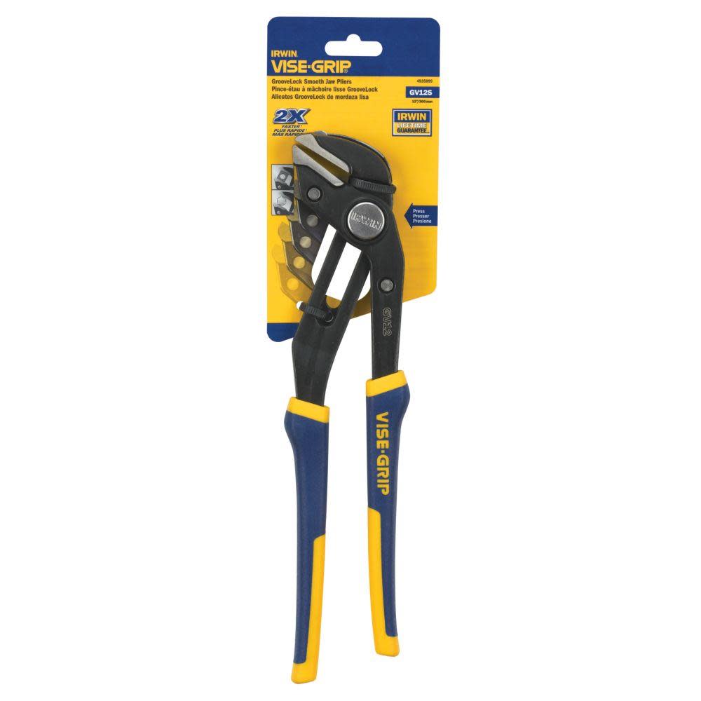 Irwin 12 In. Smooth Jaw Groovelock Pliers - Ascmtools