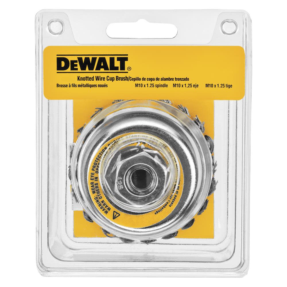 DEWALT 4 In. Knotted Cup Brush - Ascmtools