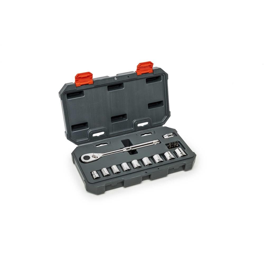 Crescent 15 Pc 3/8″ Drive 6 Point Metric Mechanics Tool Set - Ascmtools