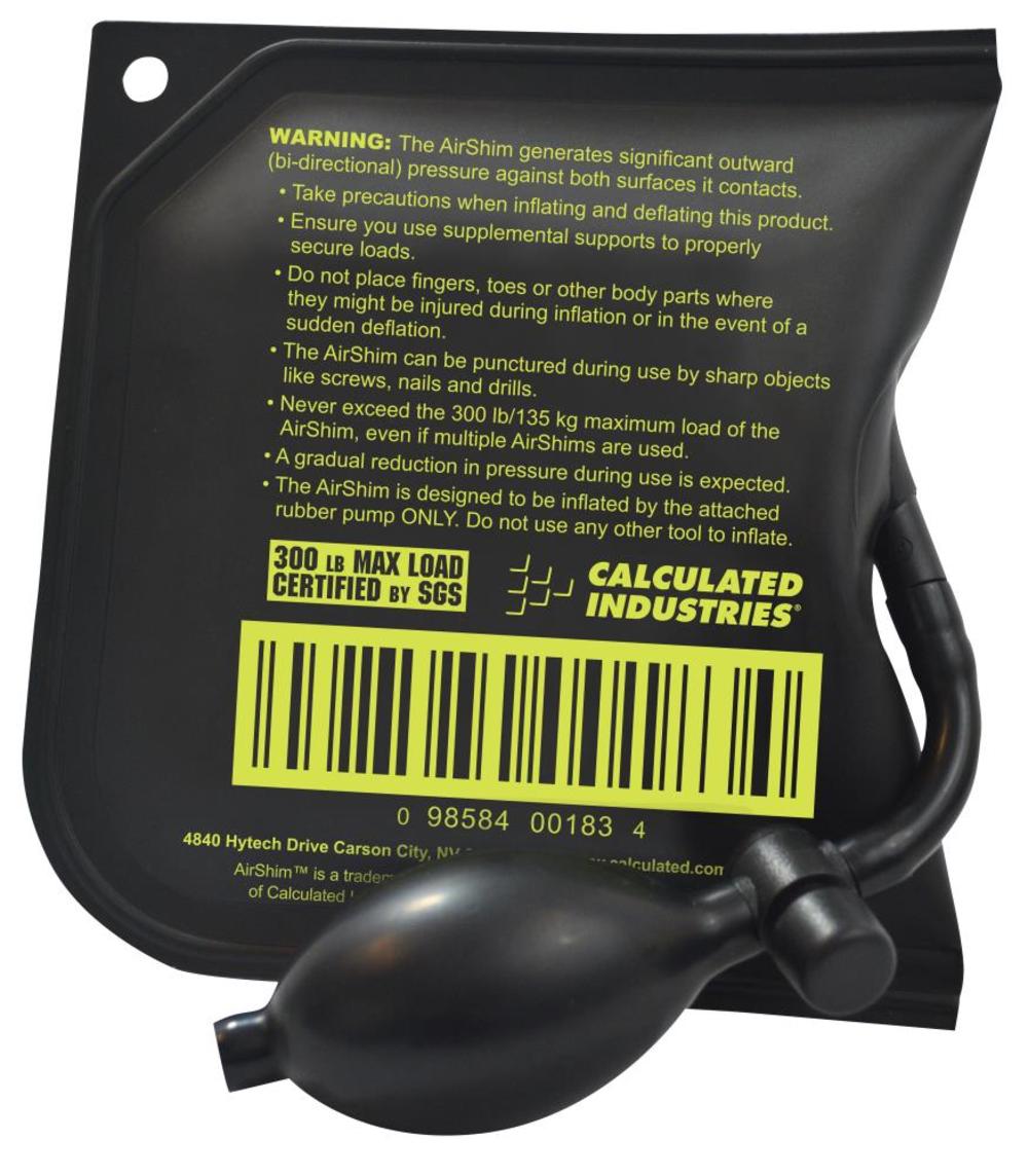 Calculated Industries AirShim Inflatable Pry Bar 2-Pack - Ascmtools