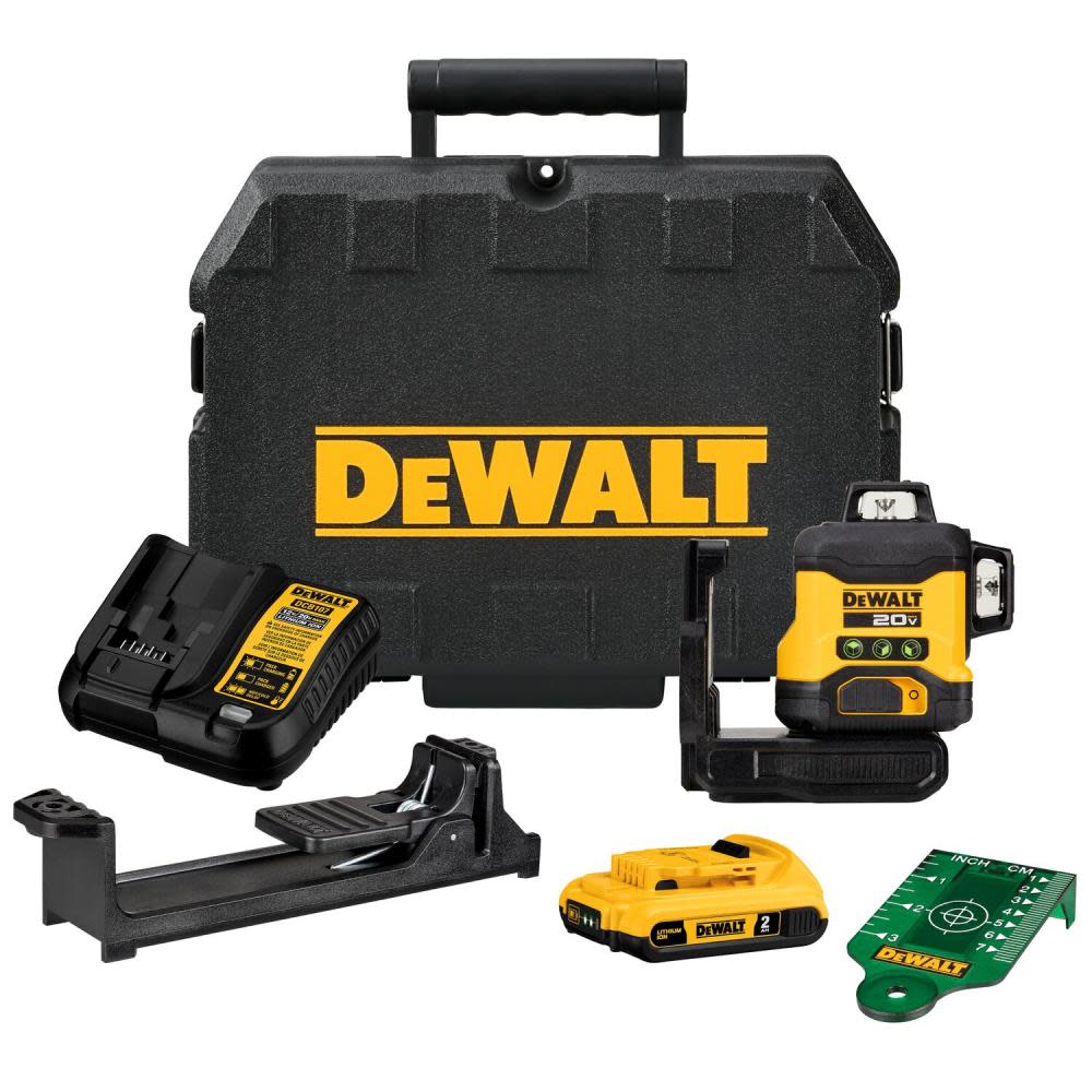 DEWALT ATOMIC 20V 3 x 360 Line Laser Kit - Ascmtools
