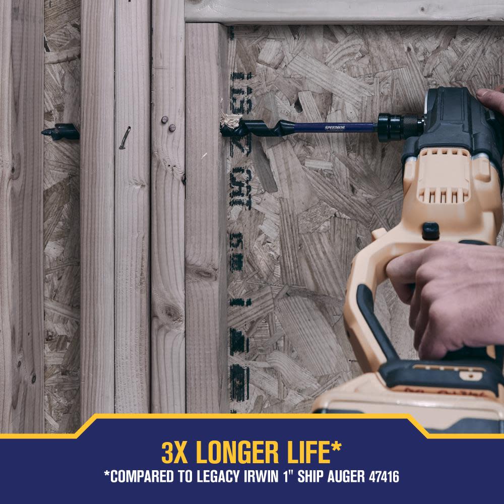 Irwin SPEEDBOR SUPREME Auger Bit 1″ X 18″ - Ascmtools