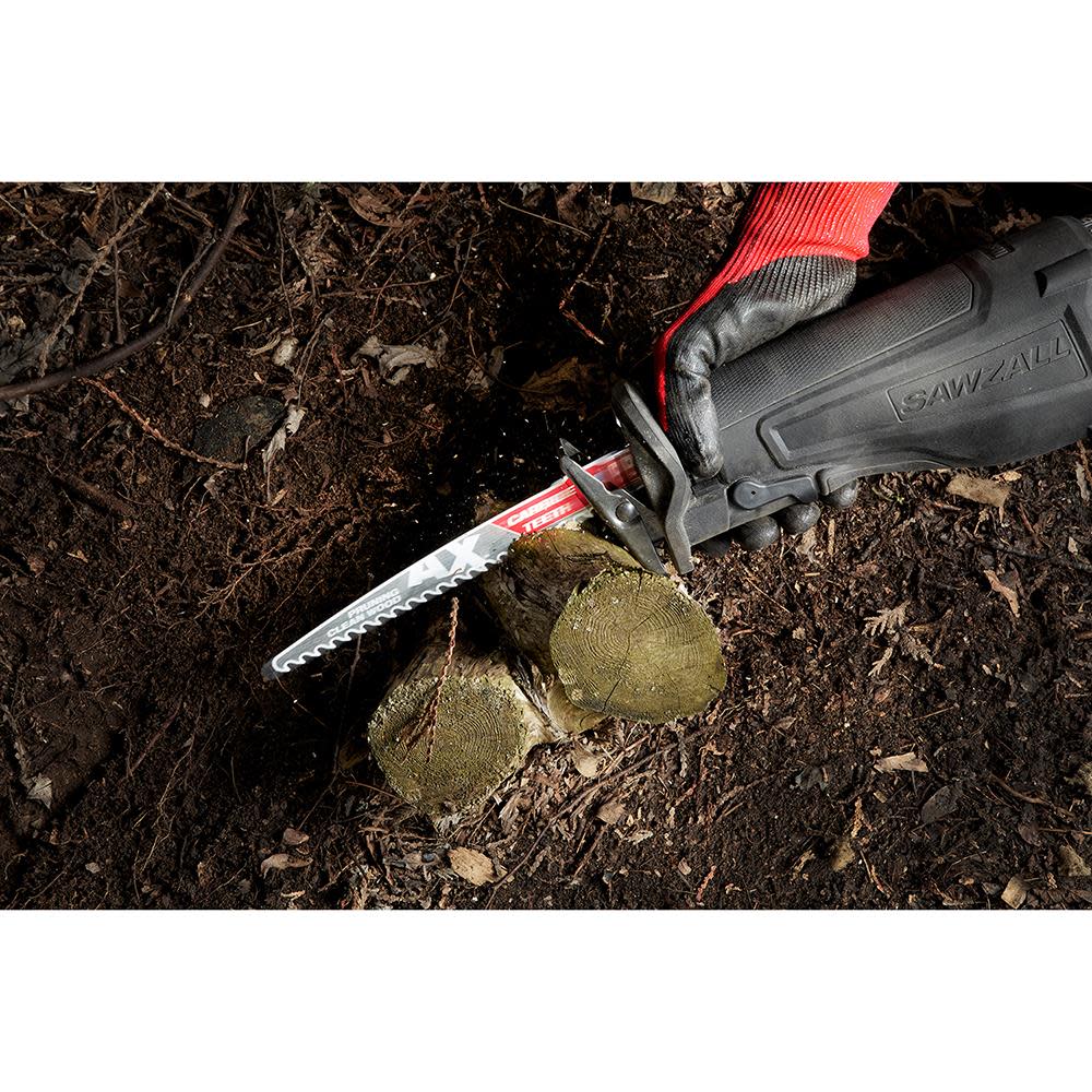 Milwaukee 9″ 3 TPI The AX with Carbide Teeth for Pruning & Clean Wood SAWZALL Blade 1PK - Ascmtools
