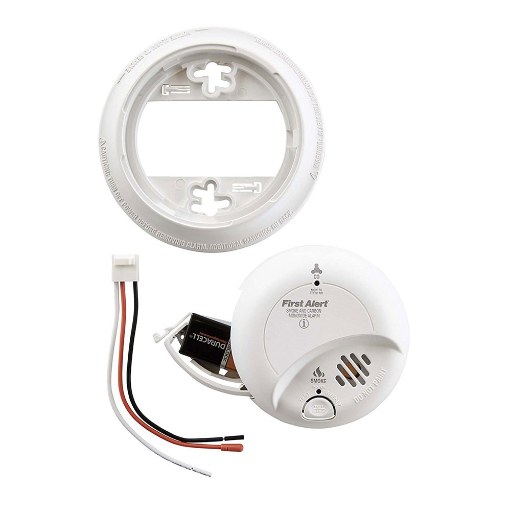 First Alert Hardwired Smoke and Carbon Monoxide Alarm with Battery Backup – Pack of 6 - Ascmtools