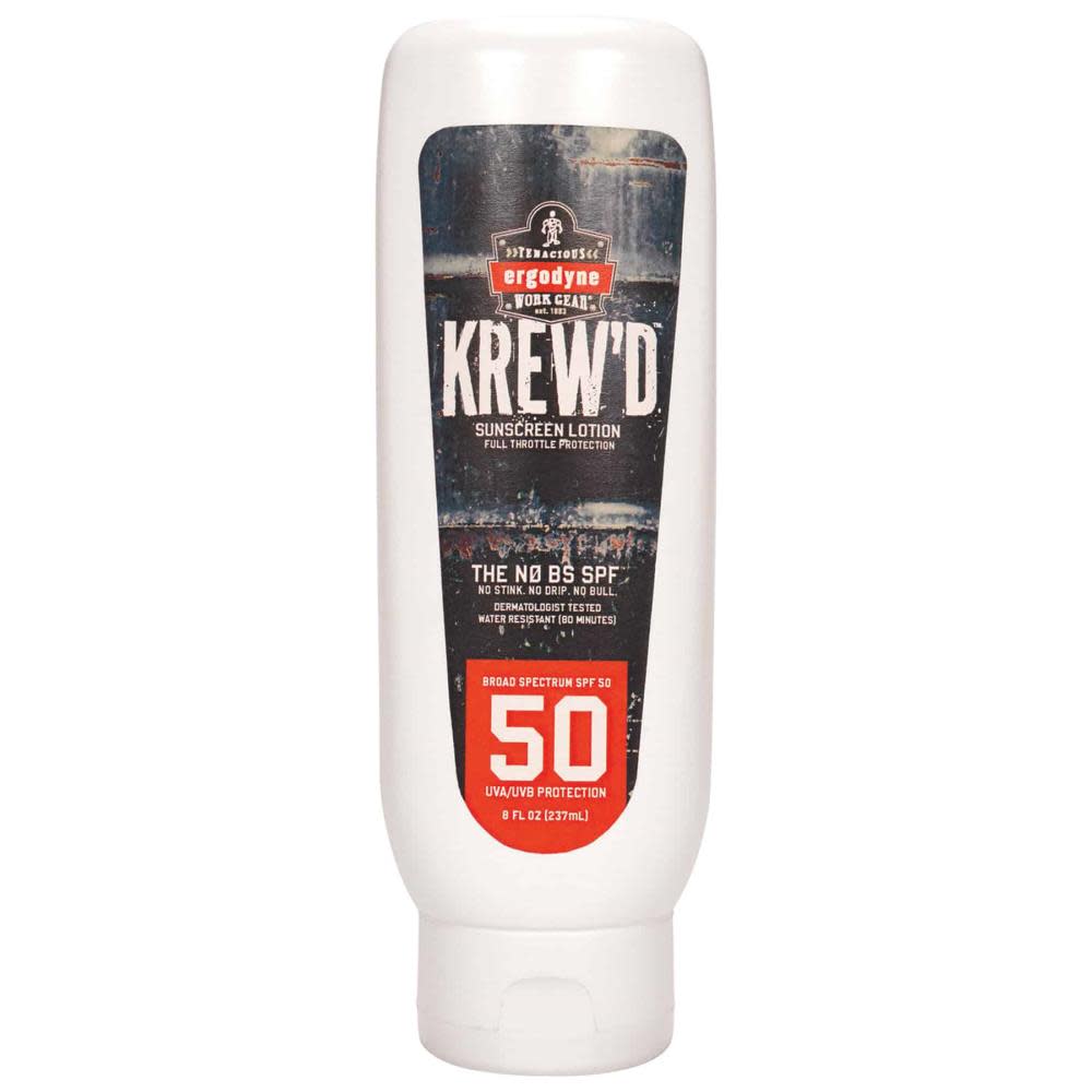 Ergodyne SPF 50 Sunscreen Lotion 8oz 12pk - Ascmtools