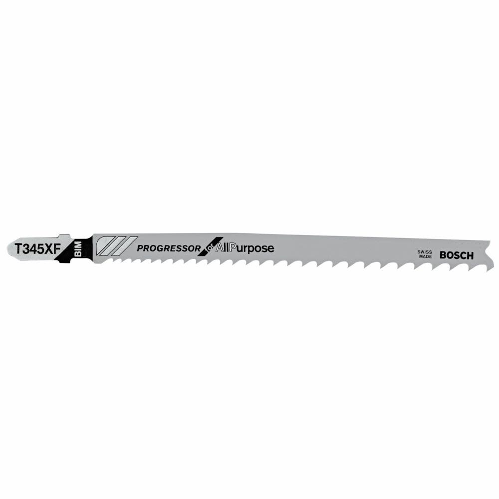 Bosch 100 pc. 5-1/4 In. 5-10P TPI Progressor for Wood with Nails T-Shank Jig Saw Blades - Ascmtools