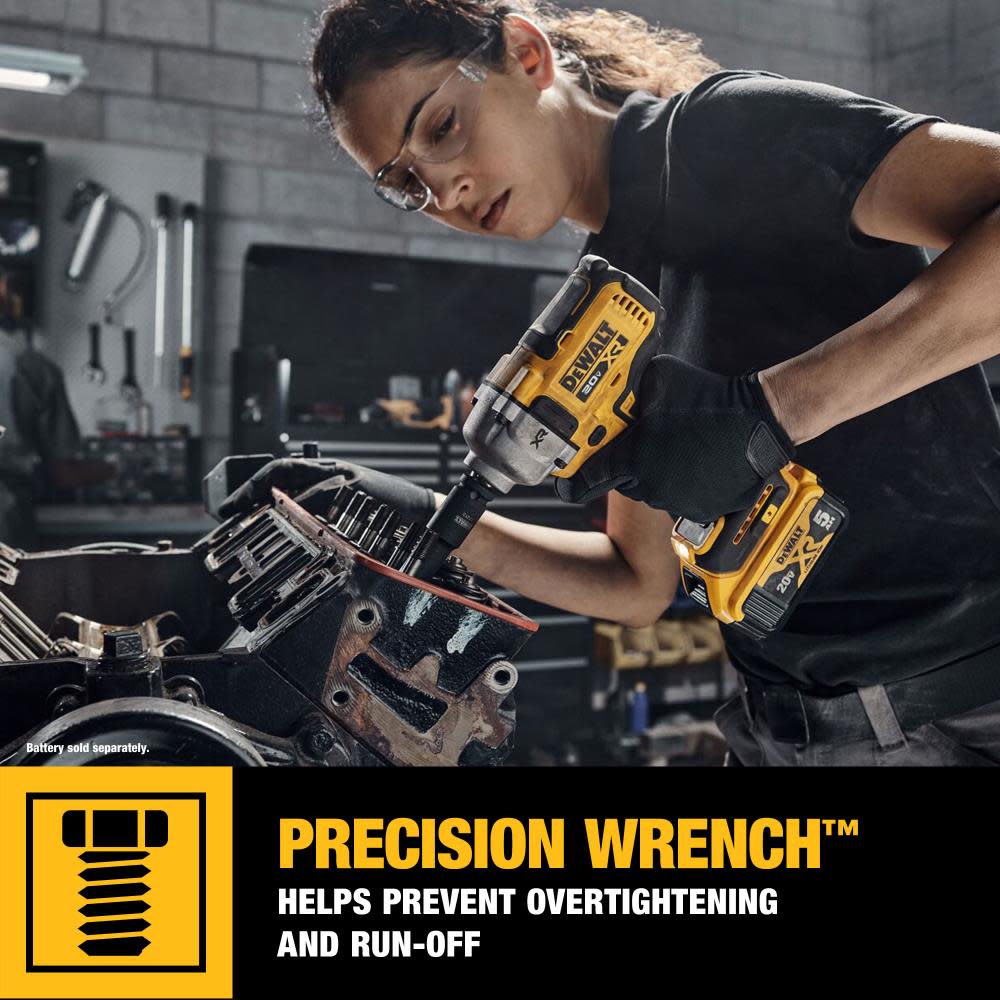DEWALT 20V MAX XR 1/2″ Impact Wrench with Hog Ring Anvil Bare Tool - Ascmtools