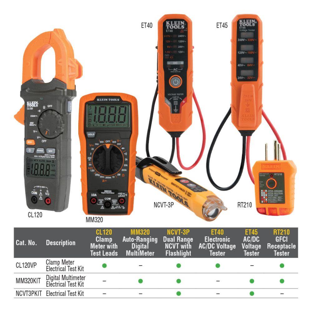 Klein Tools Electrical Test Kit - Ascmtools