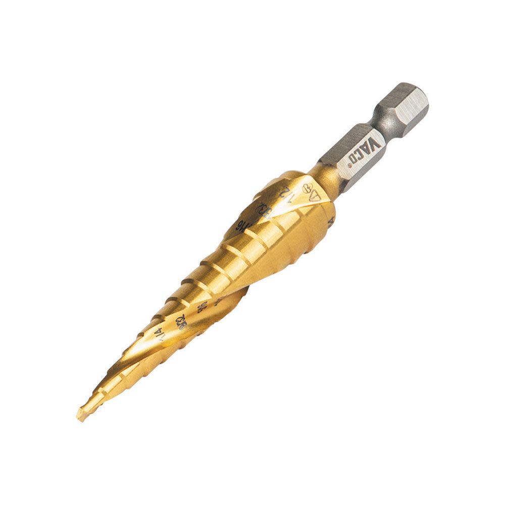 Klein Tools 1/8″ to 1/2″ Step Drill Bit VACO - Ascmtools