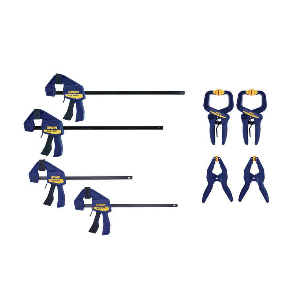 Irwin Quick-Grip Clamp Set 8pc - Ascmtools