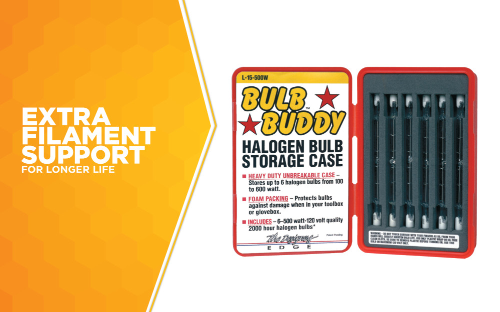 Southwire L15 Six 500 Watt Halogen Bulbs with Bulb Buddy Protective Case - Ascmtools