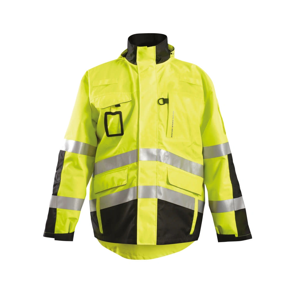 Occunomix Hi-Vis Orange Class 3 Value Black Bottom Bomber Jacket Large - Ascmtools
