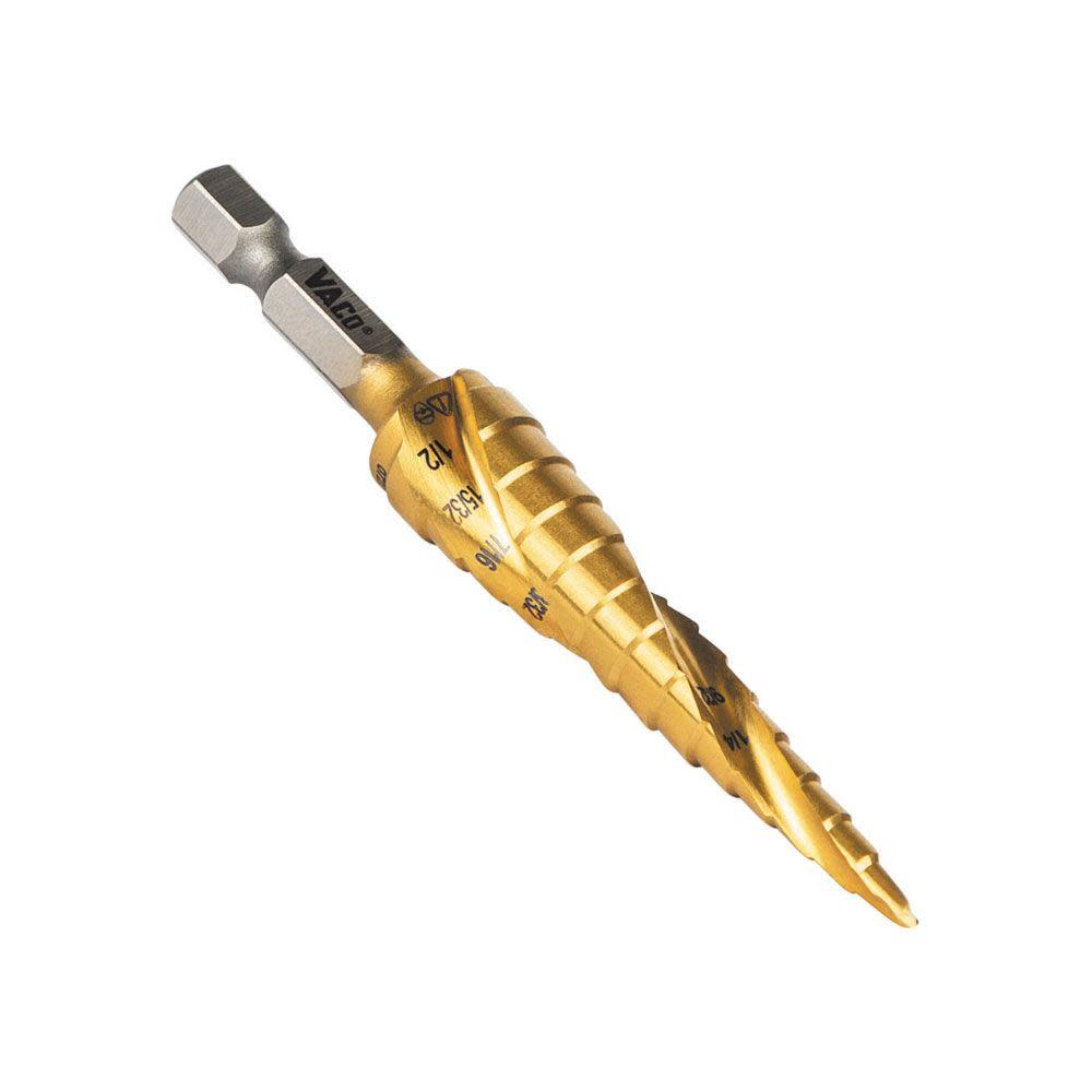 Klein Tools 1/8″ to 1/2″ Step Drill Bit VACO - Ascmtools