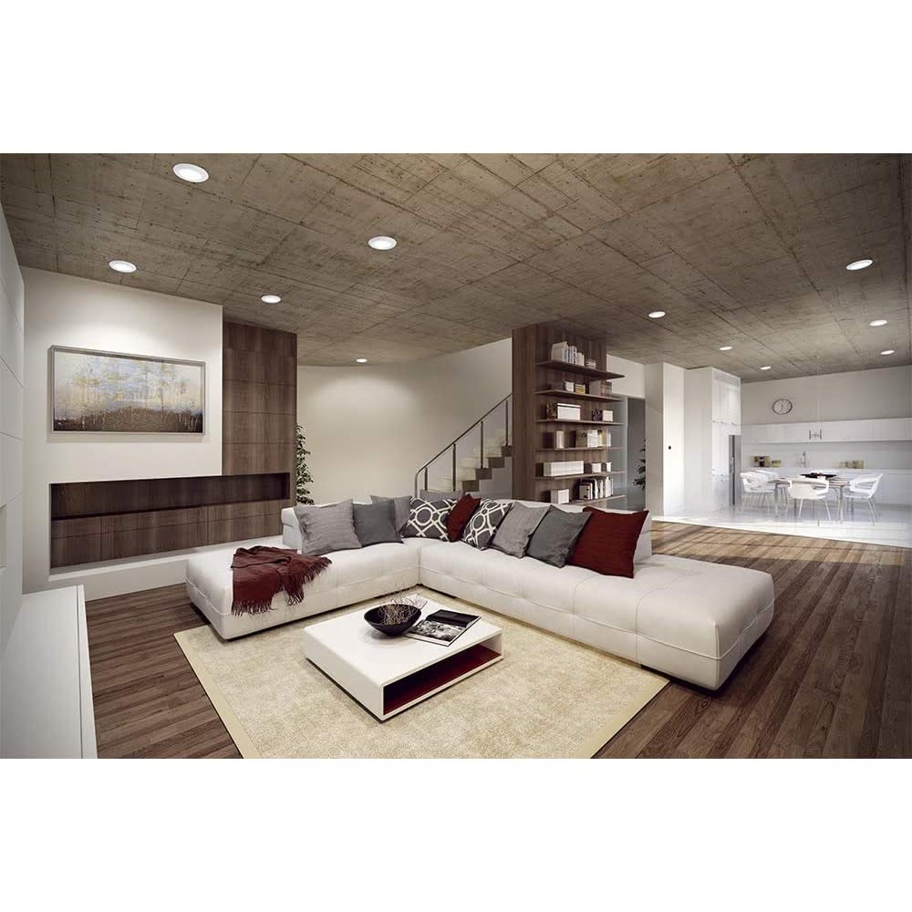 Halo Downlight 6″ Matte Soft White 8W 600 Lumen Backlit LED - Ascmtools