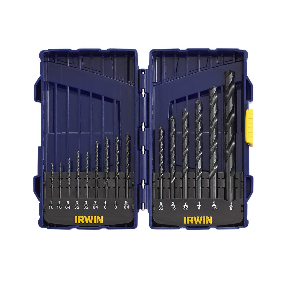 Irwin 15 piece Black Oxide Drill Bit Set - Ascmtools