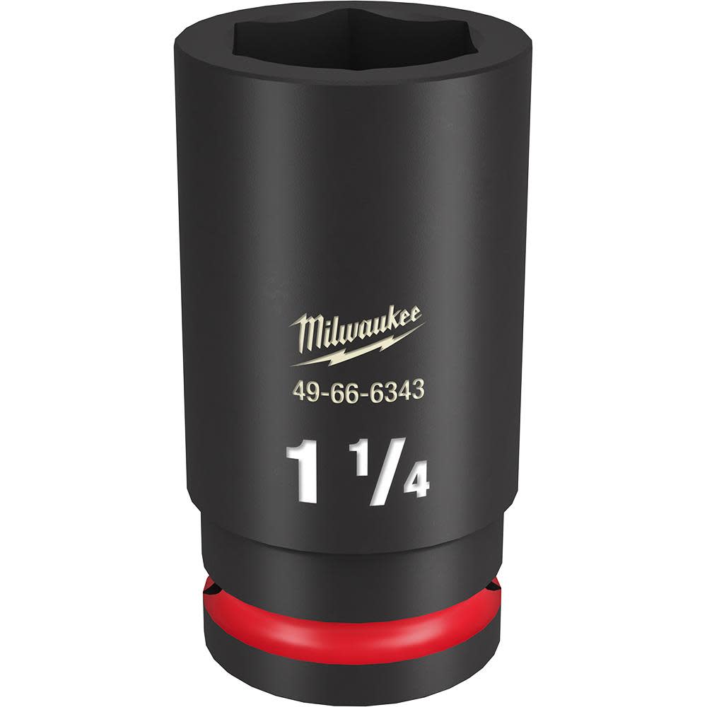 Milwaukee Impact Socket 3/4″ Drive 1 1/4″ Deep 6 Point - Ascmtools