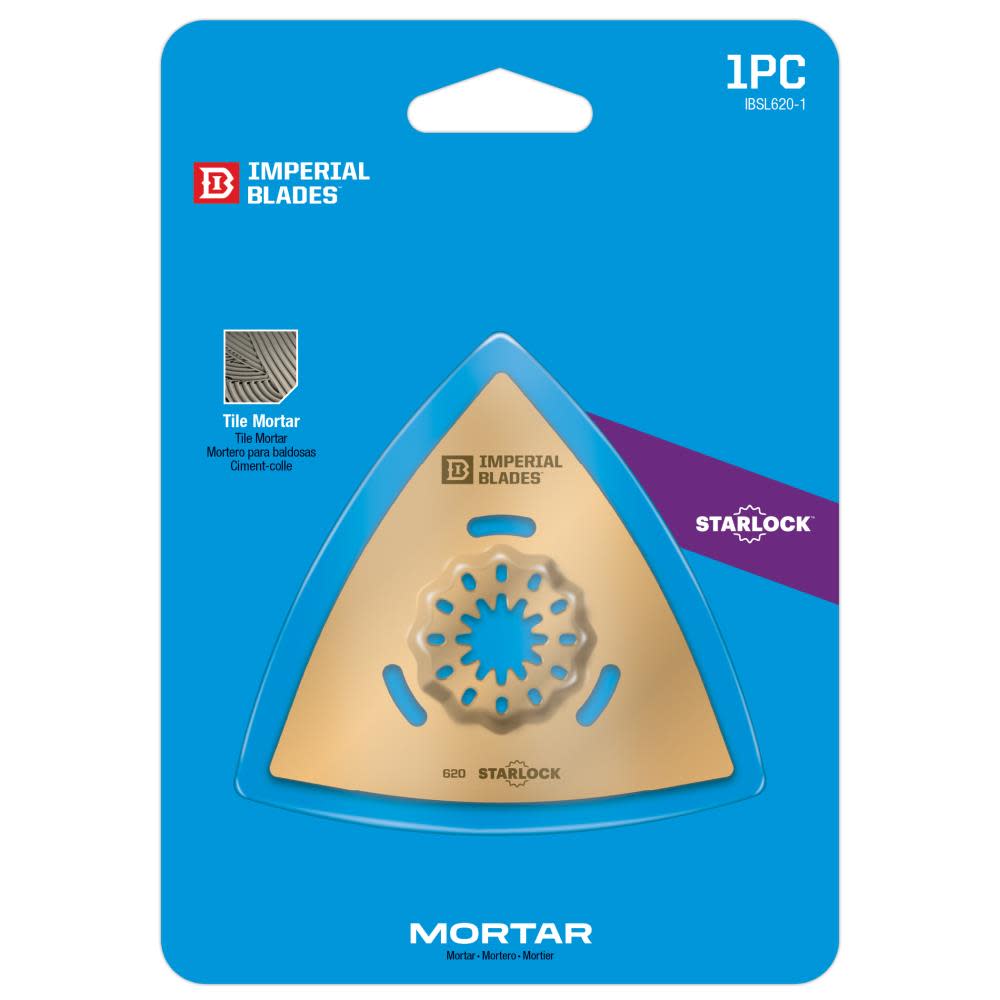 Imperial Blades Starlock 3 1/8″ Carbide Grit Triangle Rasp 1pc - Ascmtools