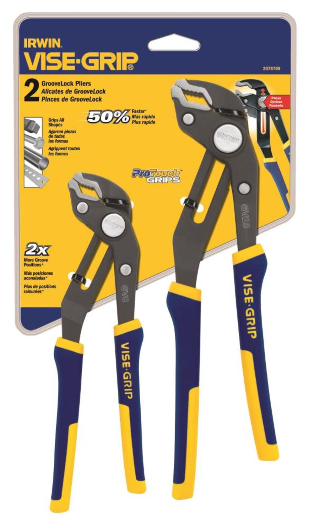 Irwin 2-Pc Groovelock Pliers Set - Ascmtools
