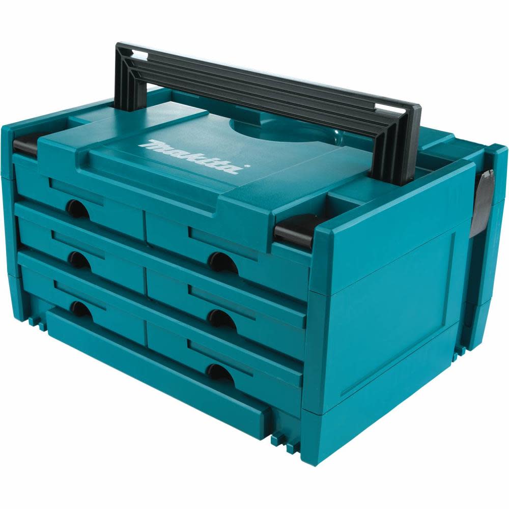 Makita MAKPAC 6 Drawer Interlocking Case 8 1/2″ x 15 1/2″ x 11 5/8″ - Ascmtools