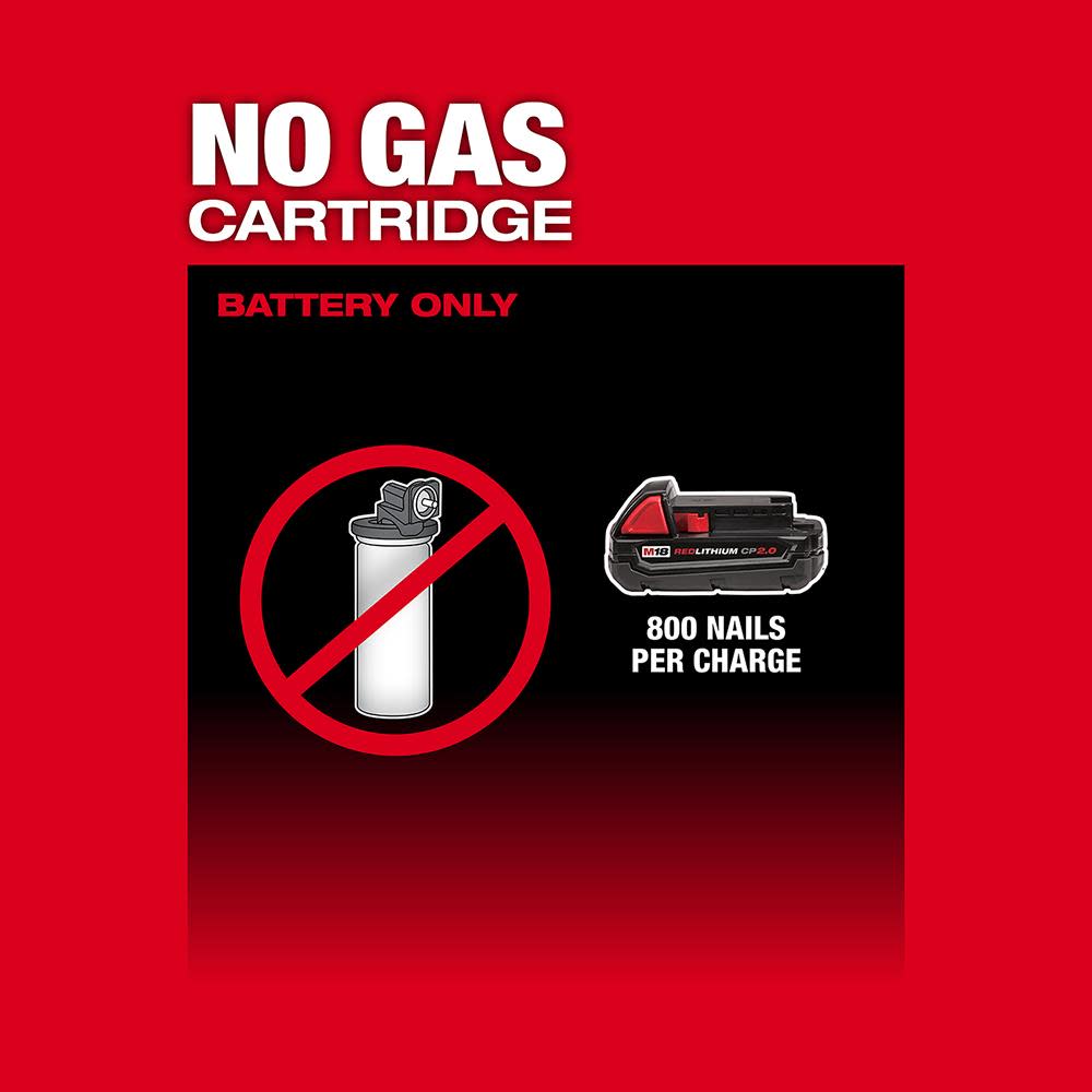 Milwaukee M18 FUEL 16 Gauge Straight Finish Nailer Kit - Ascmtools