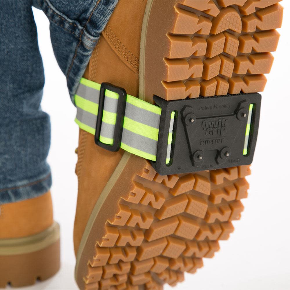 Due North Stud Mid-Sole Footwear Traction Aid Tungsten Carbide Spikes Universal Unisex Black/Green - Ascmtools