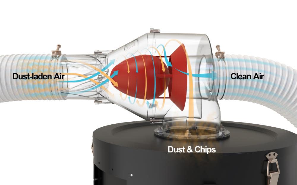 JET Cyclonic Dust and Chip Separator With Bin - Ascmtools