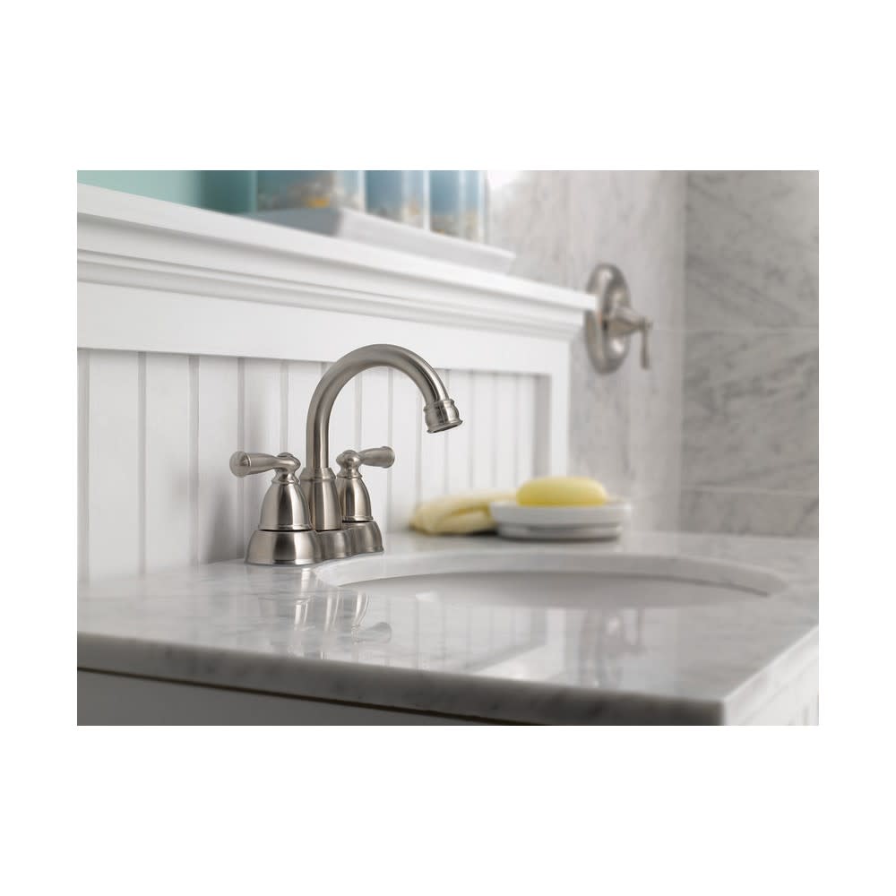 Moen Banbury Bathroom Faucet Spot Resist Nickel 2 Handle High Arc - Ascmtools
