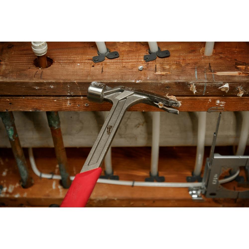 Milwaukee 28oz Milled Face Framing Hammer - Ascmtools