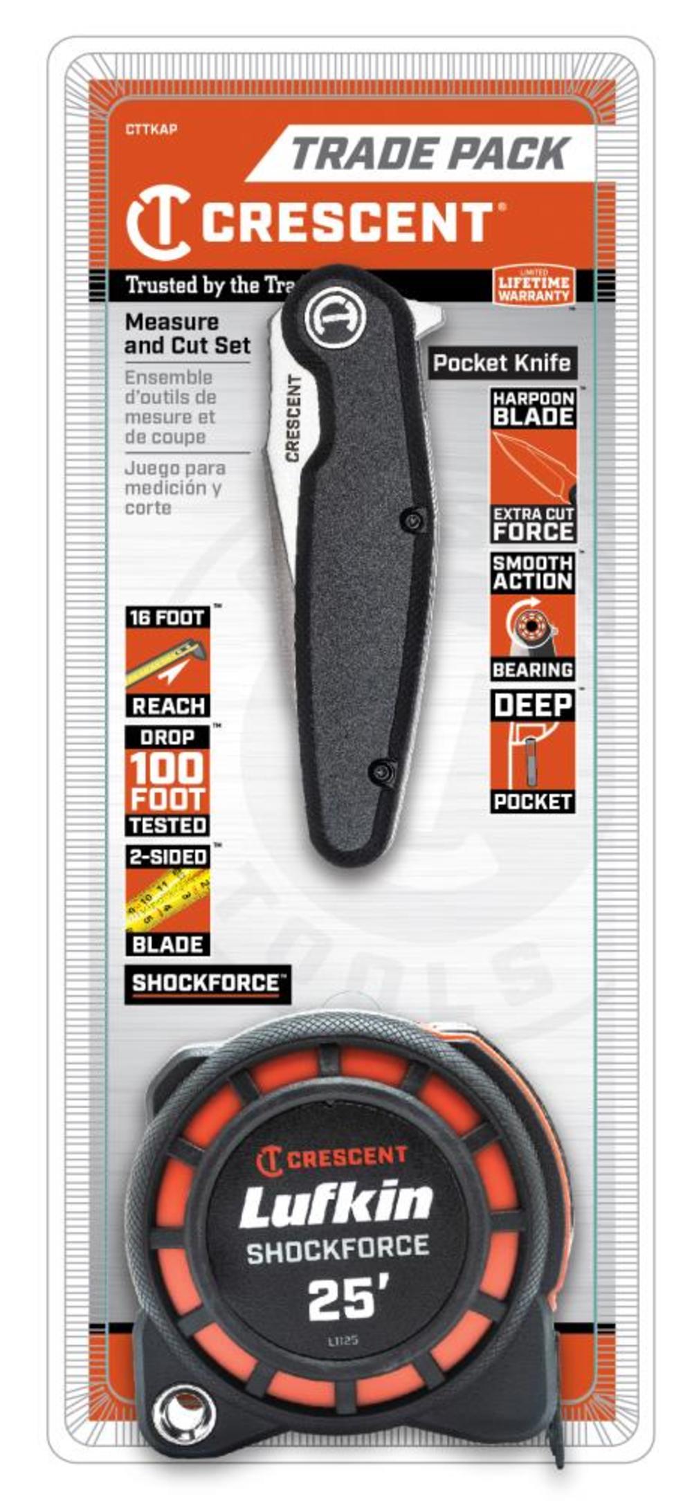 Crescent Shockforce Measure & Cut Set 2pc - Ascmtools