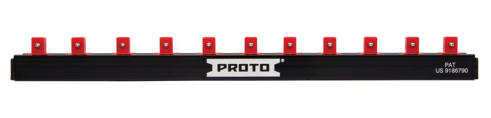 Proto 1/4″ Drive 11 Piece Socket Rail – 9″ - Ascmtools